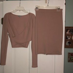 Light pink matching set